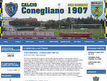 Tablet Screenshot of calcioconegliano1907.com